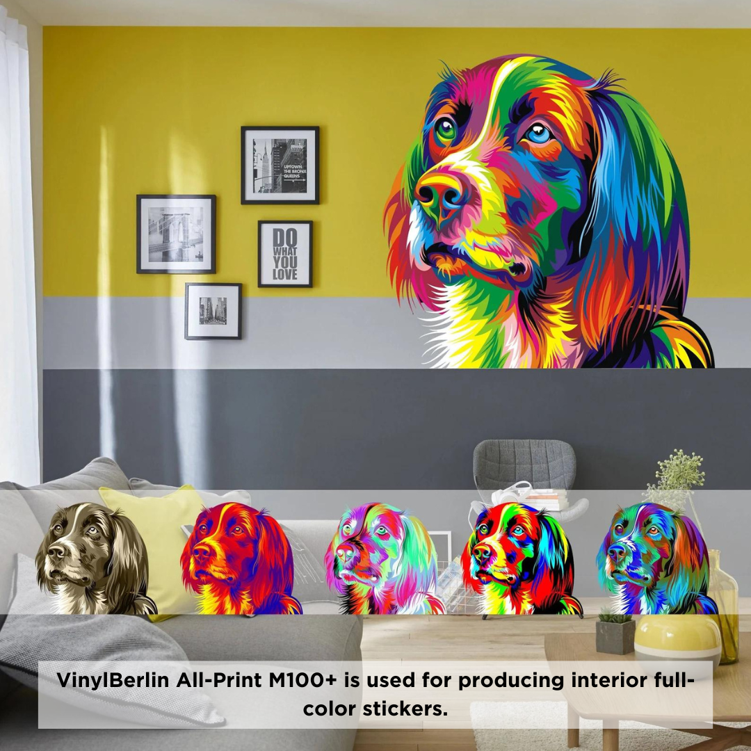 VinylBerlin Polyvinylchloride film with an acrylic adhesive for the protection of glass and other fragile surface materials
