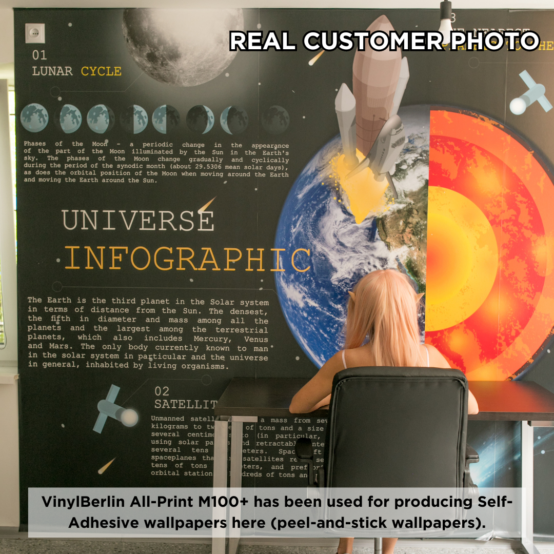 VinylBerlin Polyvinylchloride film with an acrylic adhesive for the protection of glass and other fragile surface materials