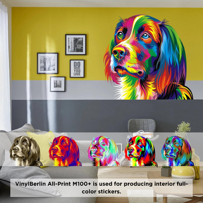 VinylBerlin All-Print M100+. Self-Adhesive Vinyl Film. PVC. 100 mic.