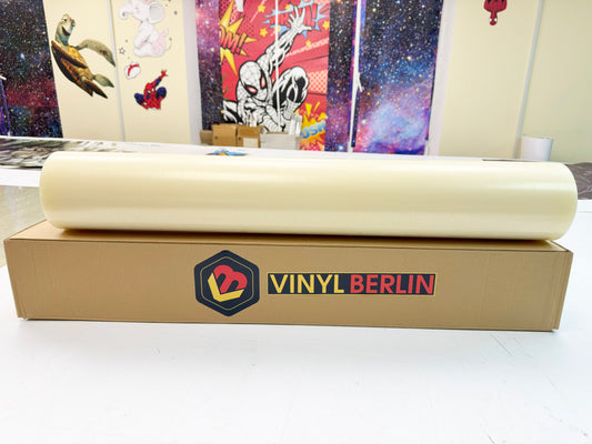 VinylBerlin Adhesive-backed plastic film for use in the manufacture of durable labels and nameplates